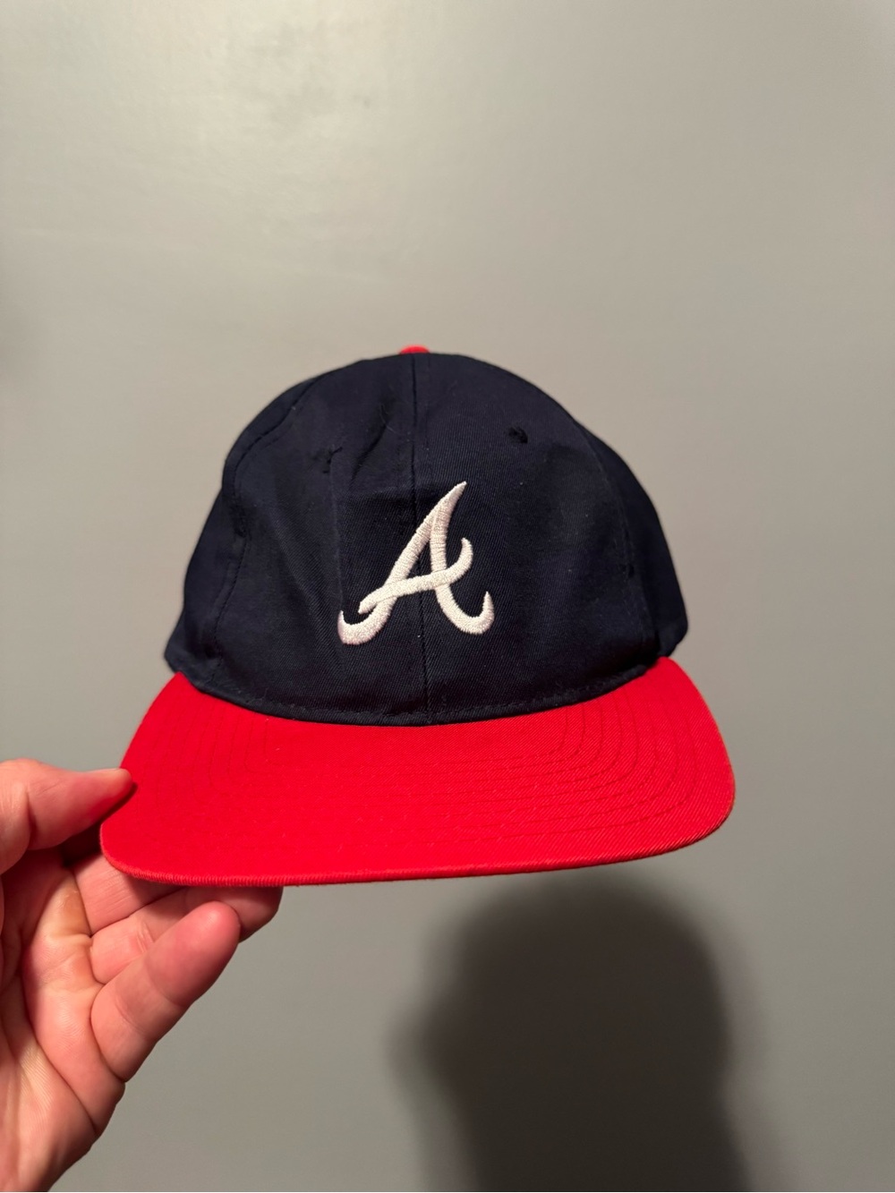 Atlanta Braves Navy & Red Baseball Cap
